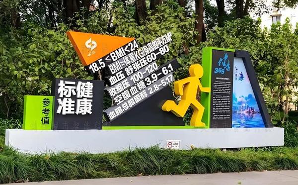 健康主題公園標識牌