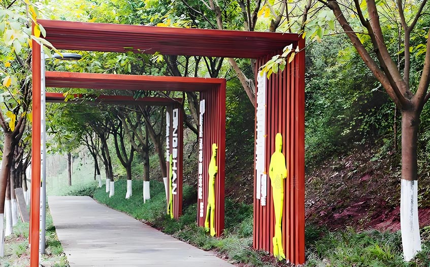公園景觀廊架案例