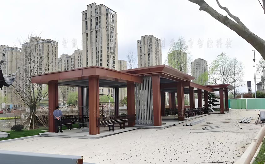 防腐木廊架