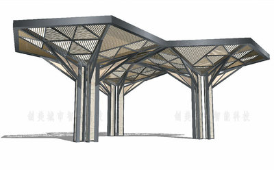 异形廊架